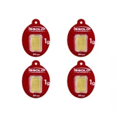 4  Adet  1 gr 24 Ayar Gram Altın thumbnail 1