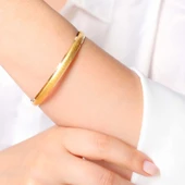 9 gr(gram) 6 mm 22 Ayar İşçiliksiz Bilezik TB0009.00 thumbnail 2