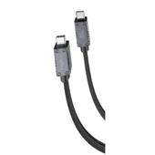 Gritty 240W Akım Korumalı Süper Hızlı Şarj Örgülü Type-C to Type-C Şarj kablosu 200cm Siyah (GL-MAX240) - 1