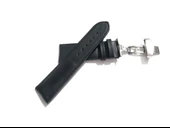 Fado Her Saate Uygun  Kelebek  Toka   24 MM    Hakiki Deri (256) GUMUŞ TOKA  SİYAH thumbnail 1