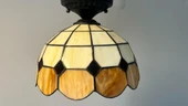 Yüceeller Tavan Vitray Avize 30cm 12" Kahverengi - 1