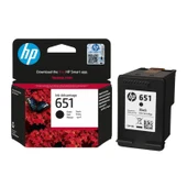 HP 651 Black Siyah Kartuş C2P10AE, Deskjet 5645, 5575, OfficeJet 202 - 1
