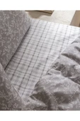 Garde King Size %100 Pamuk Ranforce Baskılı Nevresim Takımı - Gri thumbnail 4