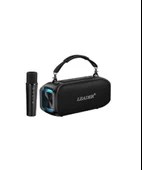 LEADER LP120 IPX5 RGB Bluetooth USB AUX FM Radyo Kablosuz Mikrofon TAŞINABİLİR TOPLANTI AMFİSİ - 1