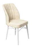 Lajibu Vov Beyaz 70x110 Mdf Sabit Mutfak Masası Takımı Yemek Masası Takımı 4 Adet Sandalye - 4