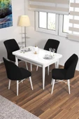 Lajibu Ruf Beyaz 70x110 Suntalam Sabit Mutfak Masası Takımı Yemek Masası Takımı 4 Adet Sandalye - 1
