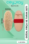 cey kay CEYKAY DOĞAL AT KILI SELÜLİT VE YÜZ MAŞAJ FIRÇA SETİ (2 Lİ ) - 4