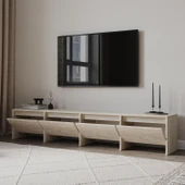 Laris 180 cm Tv Ünitesi – 4 Kapaklı, Traverten Desenli - 3