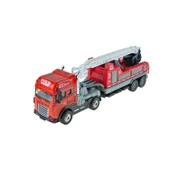 Oyuncak İtfaiye Tırı Metal Tır 25 Cm Kurtarma Tırı Sürtmeli - 1