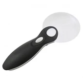 Kontrolü Için 10X 20X 2 Led Işıklı El Büyüteç - 1