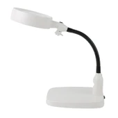 Masaüstü 10X Led Işıklı Büyüteç Okuma El Sanatları Onarım Büyüteç 7765 - 1