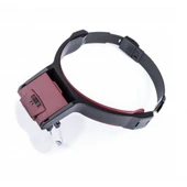 Lens Takmalı 4 Lens Led Lambalı Şapka Tip Büyüteç - 2