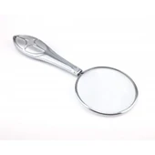 Gümüş Renkli 45mm Cam Lens, Zarif Tasarımlı Metal Büyüteç-mg18155-8 - 2