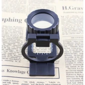 Tekstilciler Için Kumaş Kontrolü Büyüteç Katlanan Metal 15X Büyütme - 4
