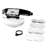 Lens Takmalı 5 Lenslı Led Lambalı Şapka Tip Büyüteç - 2