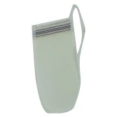 İpek Kese Sırt ve Vücut Doğal Masaj Banyo Kesesi Beyaz 17CMX25CM - 3