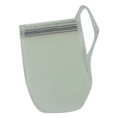 İpek Kese Sırt ve Vücut Doğal Masaj Banyo Kesesi Beyaz 17CMX25CM - 4