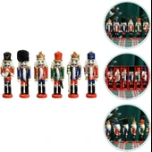 KURŞUN ASKER AHŞAP DEKORATİF EŞYA (6lı SET 13CM) - 1