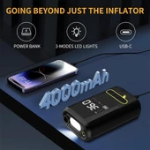 4 in 1 Çok İşlevli 150 PSI 7.4 V 8000 mAh Powerbank Özellikli Hava Kompresörü - 3