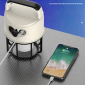 PS-22025 ÇİFT IŞIKLI TYPE-C POWERBANK ÖZELLİKLİ TAŞINABİLİR ŞARJ EDİLEBİLİR KAMP LAMBASI - 2