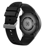 Akıllı Bluetooth Çağrılı Spor Akıllı Saat - Siyah Silikon Kordon - 2