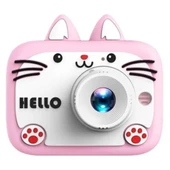 Pembe KS102  Mini Karikatür Çocuklar Dijital Kamera 1080P - 1