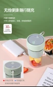 Mini Taşınabilir Elektrikli Blender - Açık Yeşil - 350ml - Çift Tıklama Başlatma - 1