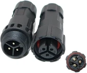 Su Geçirmez 3 Pin Konnektör IP68 Dişi-Erkek Takım 16 mm thumbnail 1