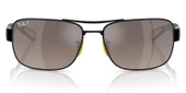 Ray-Ban RB3763M F1205J 64 Ferrari Polarize Unisex Güneş Gözlüğü - 3