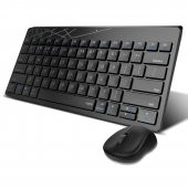 RAPOO 8000M 1300DPI Çok Modlu Türkçe Klavye ile Optik Mouse Set Siyah 19106 - 1