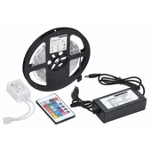 Rgb Şerit Led 5 MT Silikonlu Adaptör Uzaktan Kumanda Tak Çalıştır 3 Cipli - 1