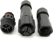 Su Geçirmez 3 Pin Konnektör IP68 Dişi-Erkek Takım 16 mm thumbnail 2