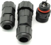 Su Geçirmez 3 Pin Konnektör IP68 Dişi-Erkek Takım 16 mm thumbnail 3