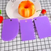 Pasta Hamur Şekillendirici Spatula Kesici Kazıyıcı Dekoratör Set - 4