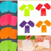 Pasta Hamur Şekillendirici Spatula Kesici Kazıyıcı Dekoratör Set - 5