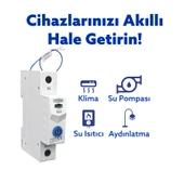 Tomzn Akıllı Voltaj ve Akım Koruma Rölesi, Sıcaklık Korumalı WiFi SmartLife Tuya 63A - Tek Kutup thumbnail 3