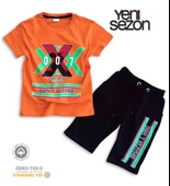 Triliya Pamuklu Unisex Çocuk Kapri Takımı (Cepli & Kordonlu, 3-12 Yaş) TRL-31 - 5