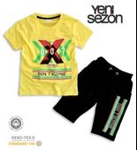 Triliya Pamuklu Unisex Çocuk Kapri Takımı (Cepli & Kordonlu, 3-12 Yaş) TRL-31 - 1