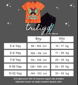 Triliya Pamuklu Unisex Çocuk Kapri Takımı (Cepli & Kordonlu, 3-12 Yaş) TRL-31 - 7