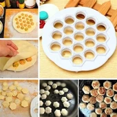 61 Bölmeli Petek Şekilli Pratik Mantı Kesici  Açma Kalıbı Mantımatik - 2
