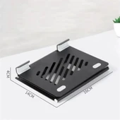 ®  Ayarlanabilir Metal Dizüstü Destek Tabanı Katlanabilir Taşınabilir Laptop Sehpası Standı - 4