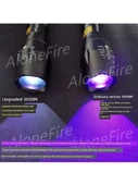 Mor Işıklı Para Tanıma El Feneri - E17 Violet/365nm Seti (MC3 + 1 18650 Pil) - 4