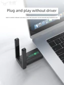 Çift Bant Sürücüsüz USB Kablosuz Ağ Kartı - Harici Antenli 1300m - 3