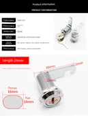 Kilit - Tek Açık Merkez 20mm Silindir [2 Anahtar] - 10