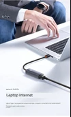 USB - RJ45 Gigabit Ethernet Adaptörü - Siyah - 8