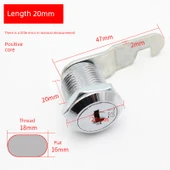 Kilit - Tek Açık Merkez 20mm Silindir [2 Anahtar] - 1