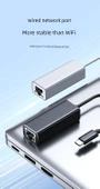 Type-C - RJ45 100Mbps Ethernet Adaptörü - Beyaz - 5
