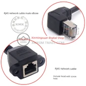 Cat5e RJ45 Ağ Uzatma Kablosu - 1m RJ45 Sağ Bükümlü - 9