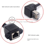Cat5e RJ45 Ağ Uzatma Kablosu - 1m RJ45 Sağ Bükümlü - 4