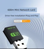 USB Wifi5 Kablosuz İnternet Vericisi - 150m Mini RTL8188 - 6